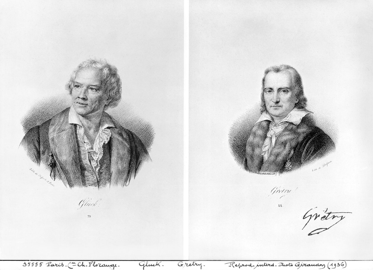 Christoph Willibald von Gluck (1714-87) a Andre Ernest Modeste Gretry (1741-1813) od Francois Seraphin Delpech