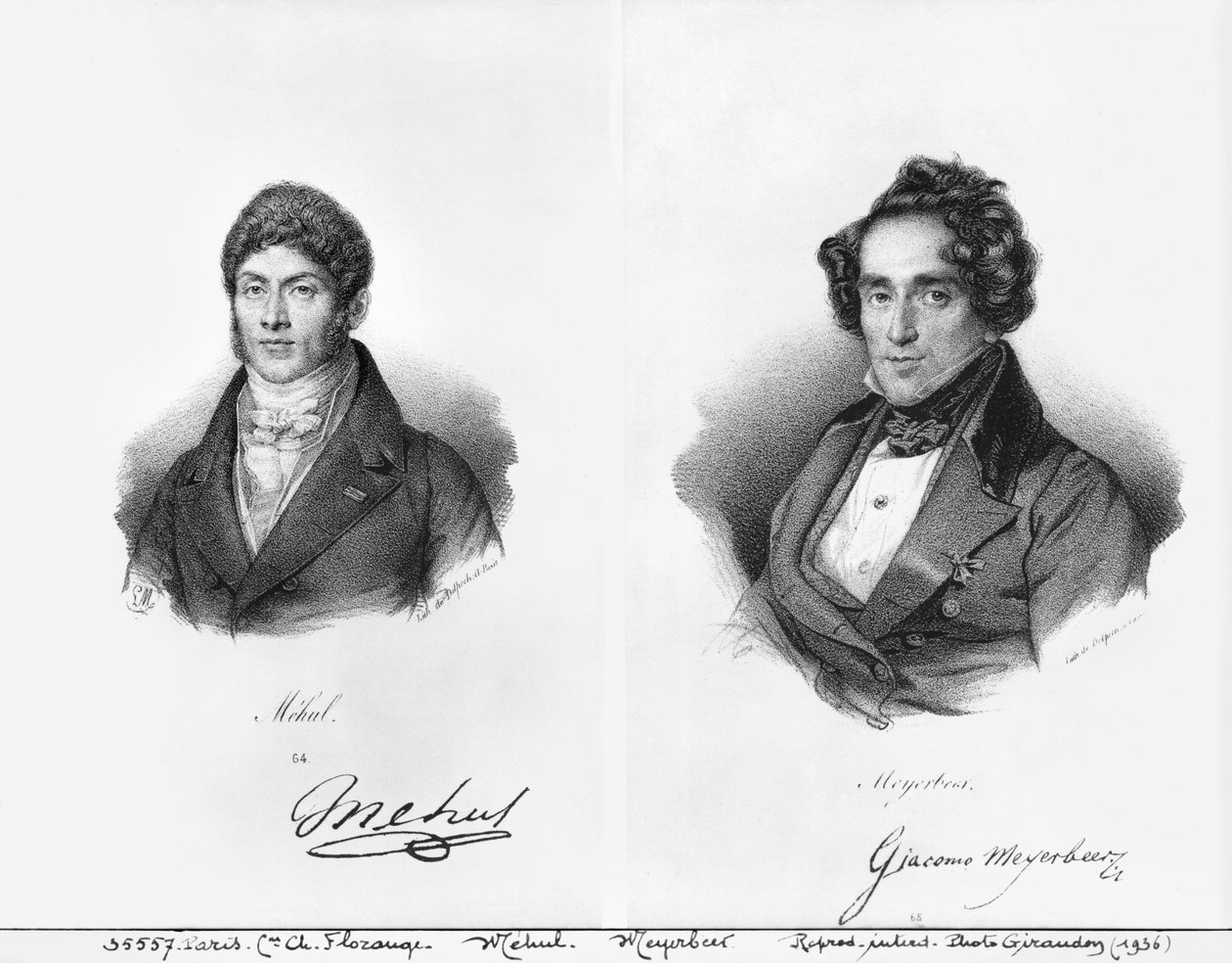 Etienne Mehul (1763-1817) a Giacomo Meyerbeer (1791-1864) od Francois Seraphin Delpech