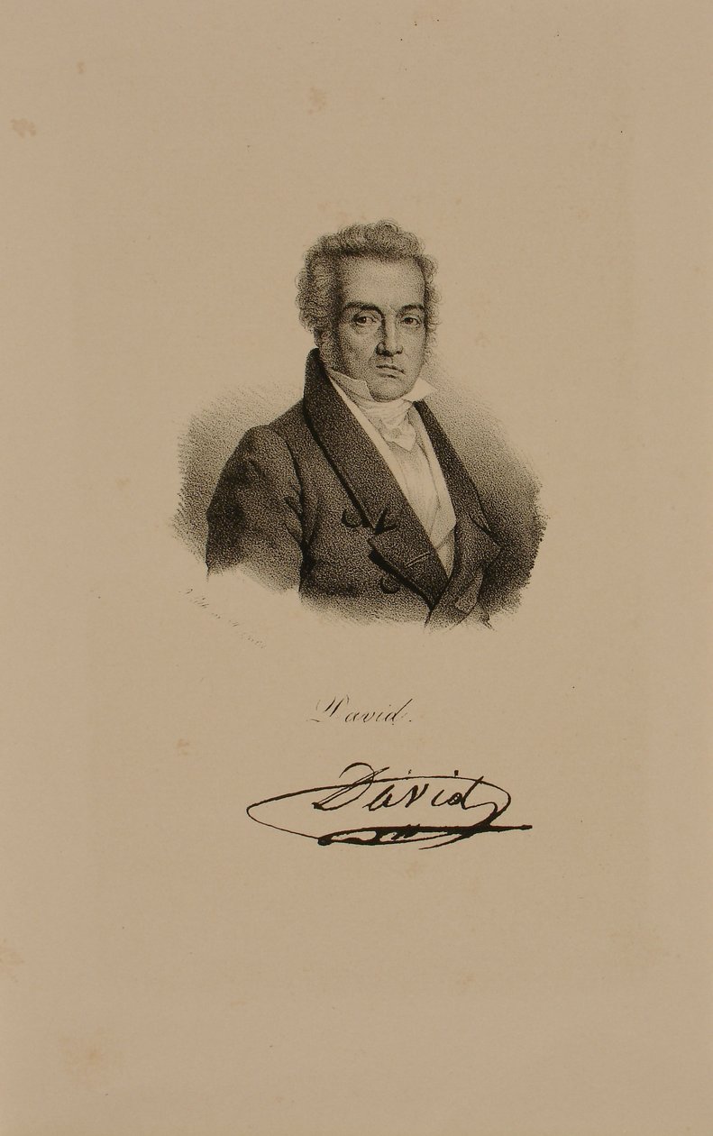 Jacques Louis David (1748-1825) od Francois Seraphin Delpech