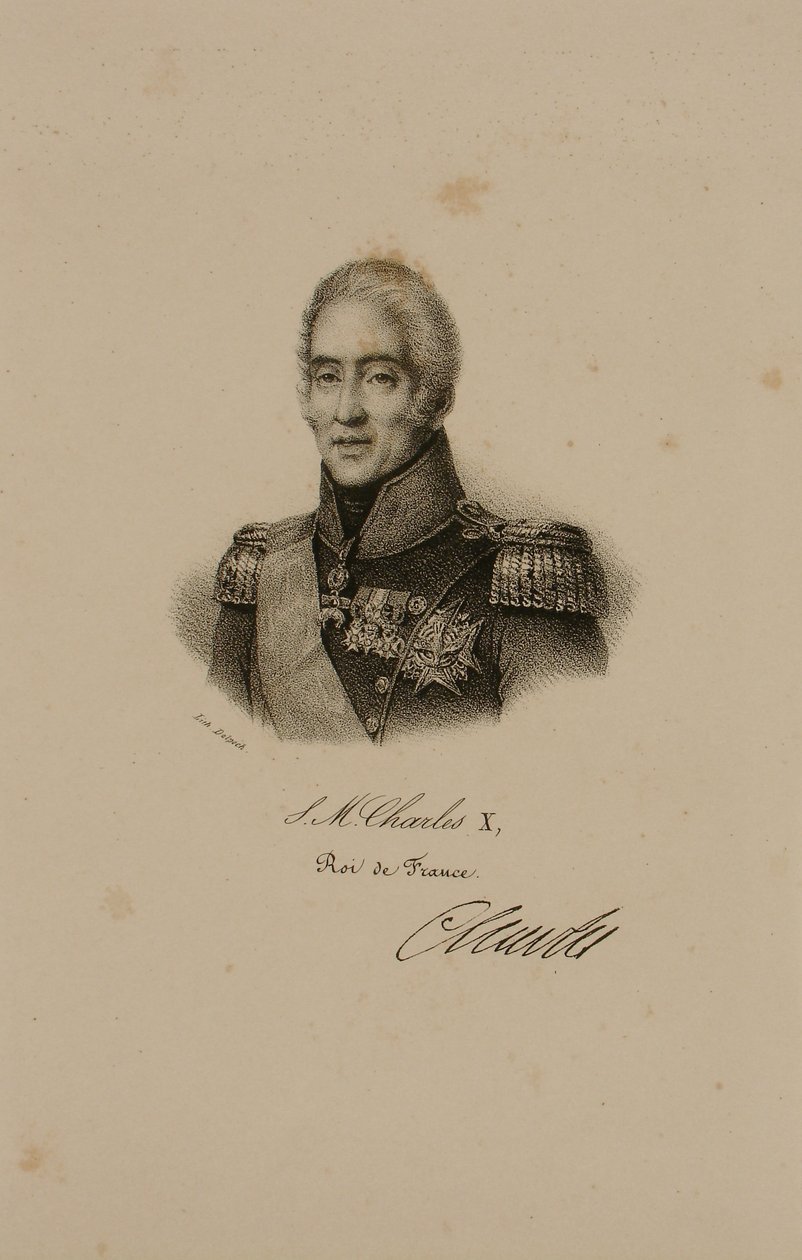 Portrét Karla X. (1757-1836) od Francois Seraphin Delpech