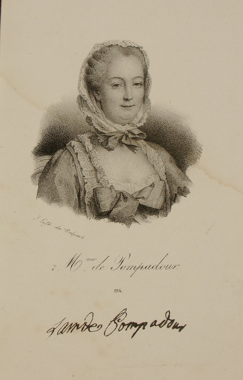 Portrét markýze de Pompadour (1721-64) od Francois Seraphin Delpech