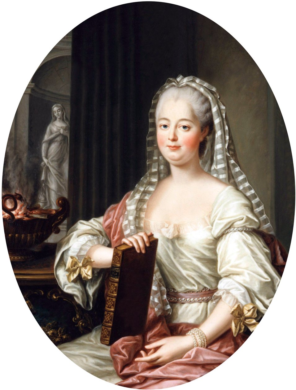 Jeanne Antoinette Poisson, Madame de Pompadour, kolem roku 1763 od Francois Hubert Drouais