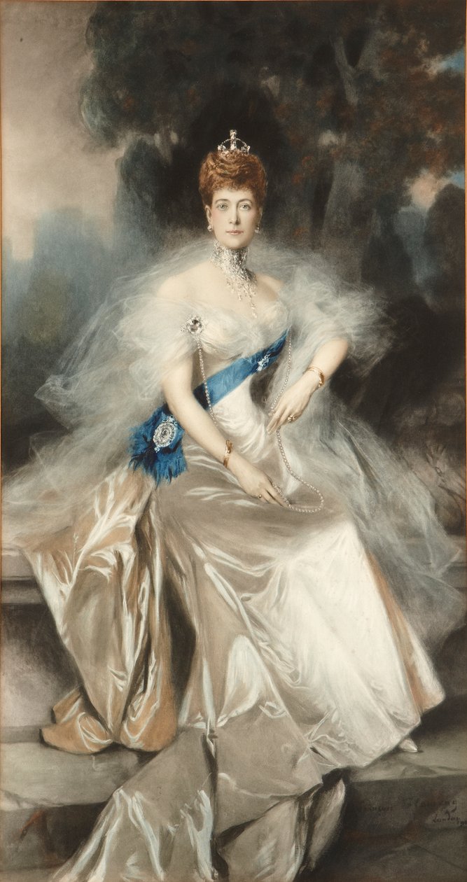 Královna Alexandra od Francois (after) Flameng