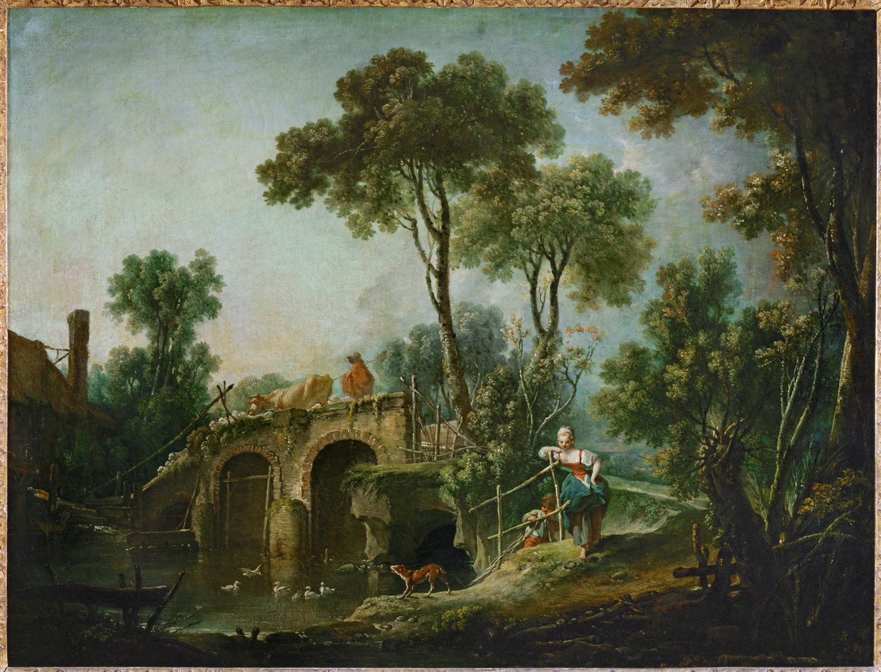Le pont - most ... od François Boucher