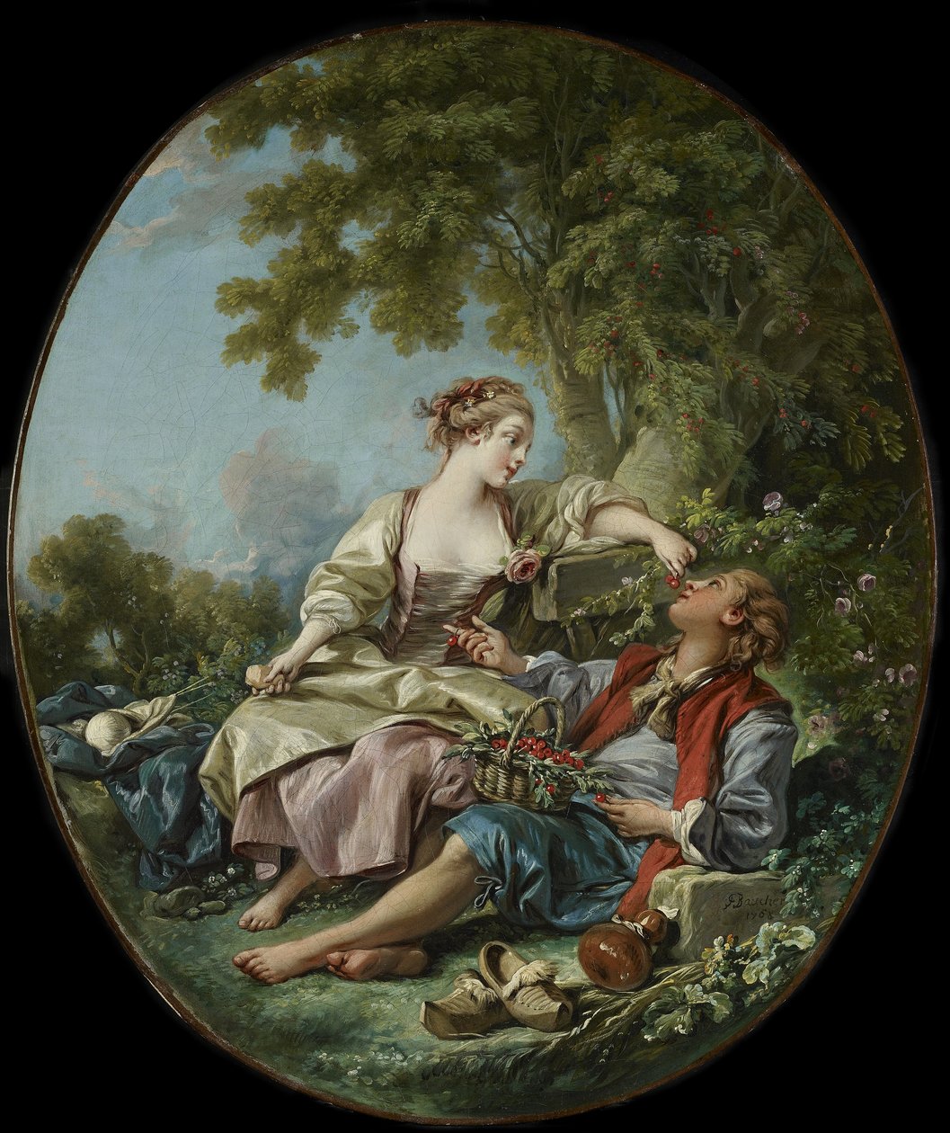 Les Sabots [The Wooden Shoes] od François Boucher
