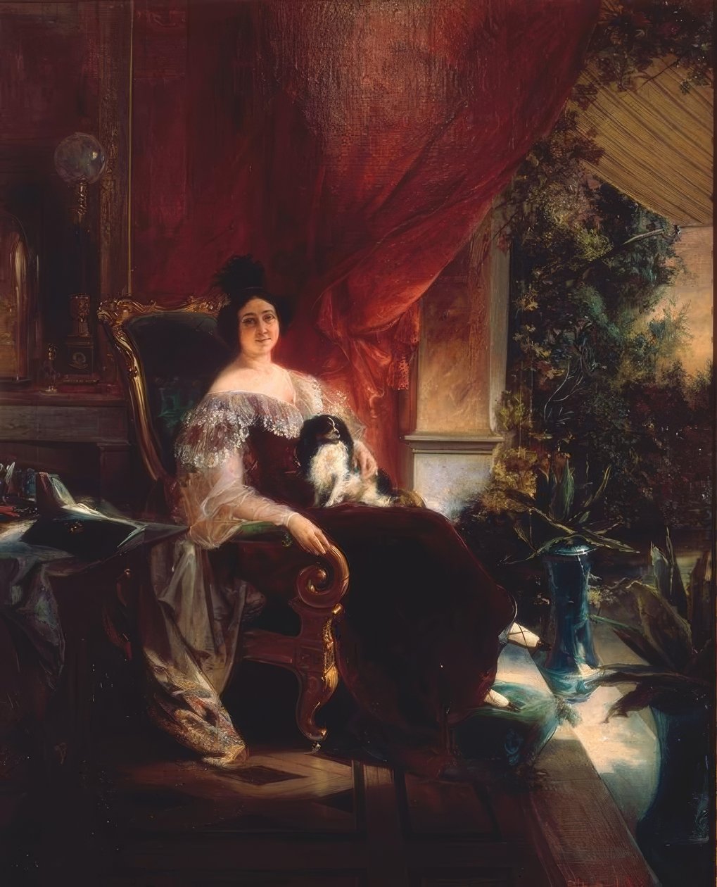 Madame de Gama-Axe od Francois Bouchot