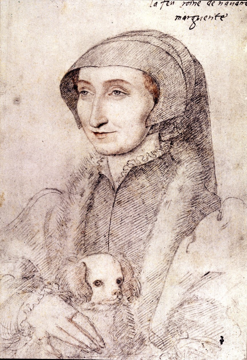 Markétka Navarrská (1523-1574) (kresba) od François Clouet