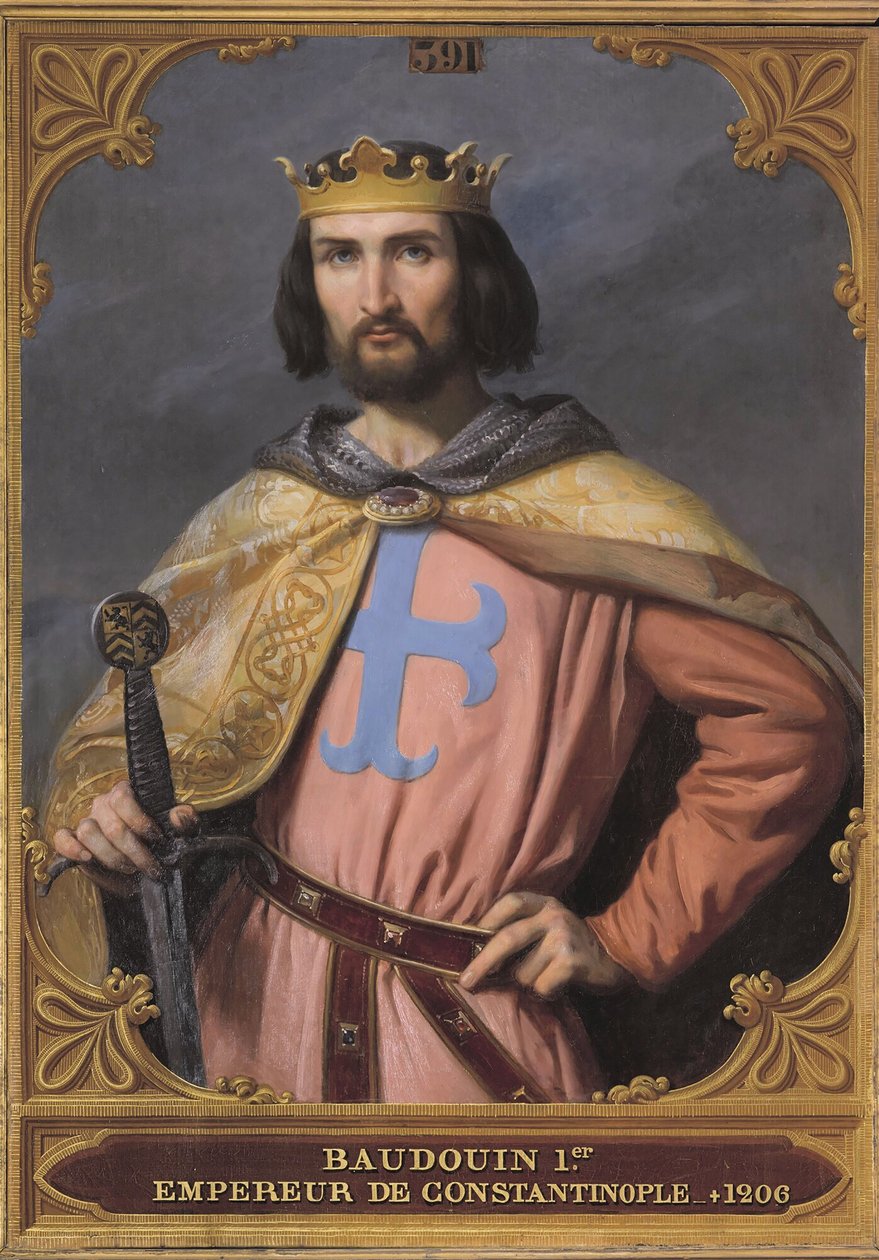Balduin I. Konstantinopolský 1171-1205, 1845. od Francois Edouard Picot