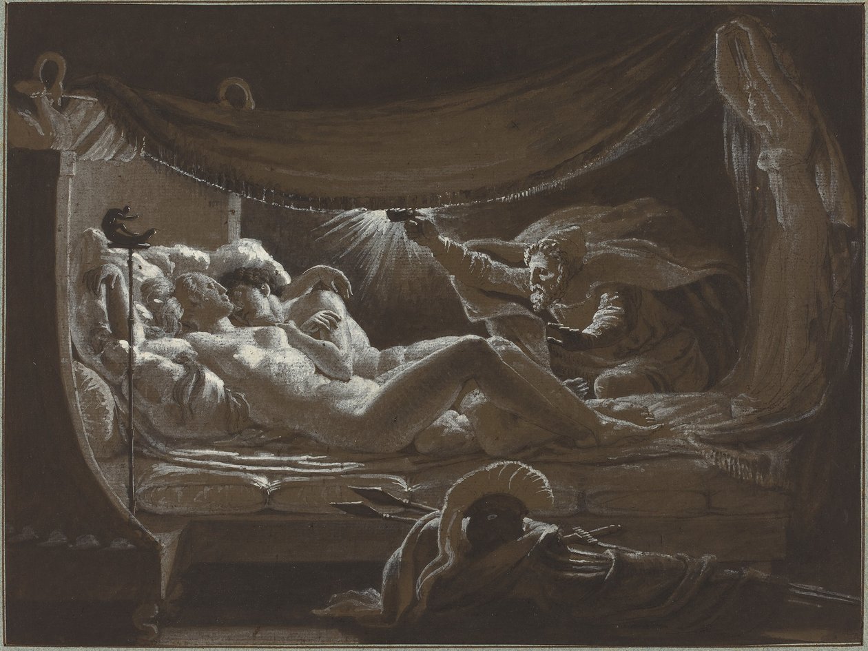 Vulcan objevil Venuši a Mars od Francois Edouard Picot