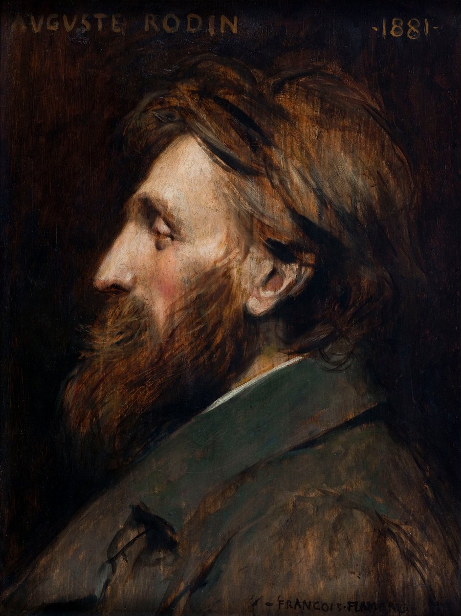Portrét Auguste Rodin 1840-1917, 1881. od Francois Flameng