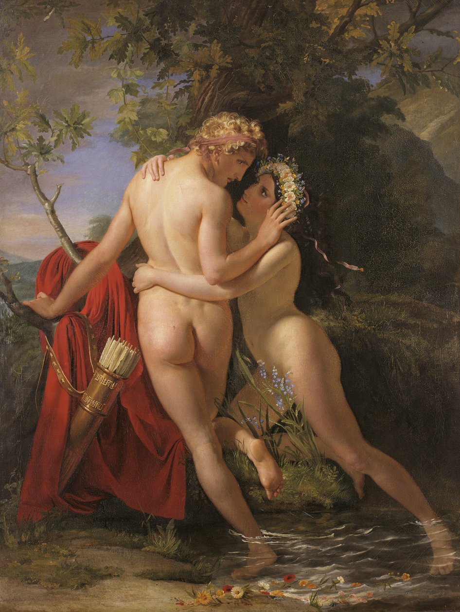 Nymfa Salmacis a Hermaphroditus od François Joseph Navez