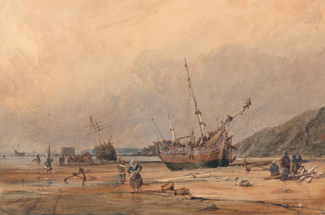 Calais Sands od Francois Louis Thomas Francia