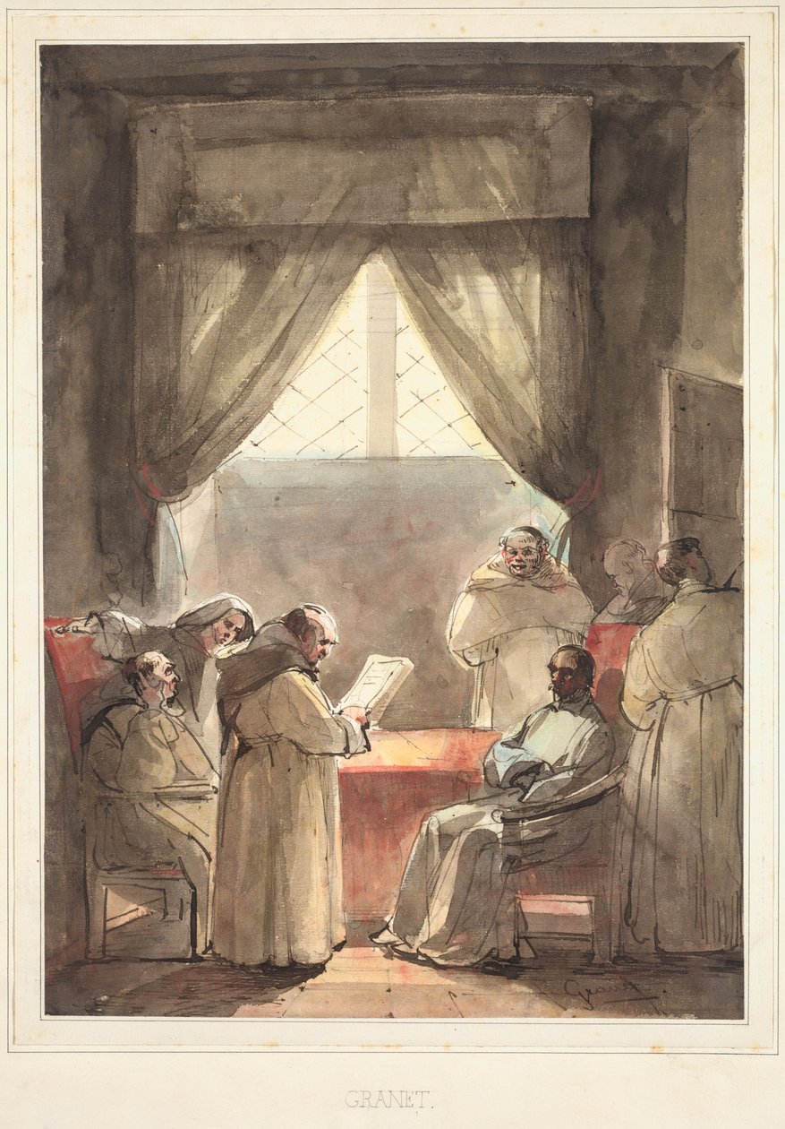Mniši od Francois Marius Granet