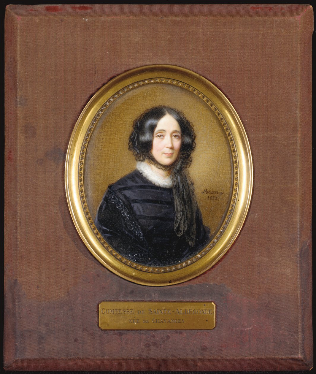 Miniatura Comtesse de Sainte-Aldegonde od Francois Meuret