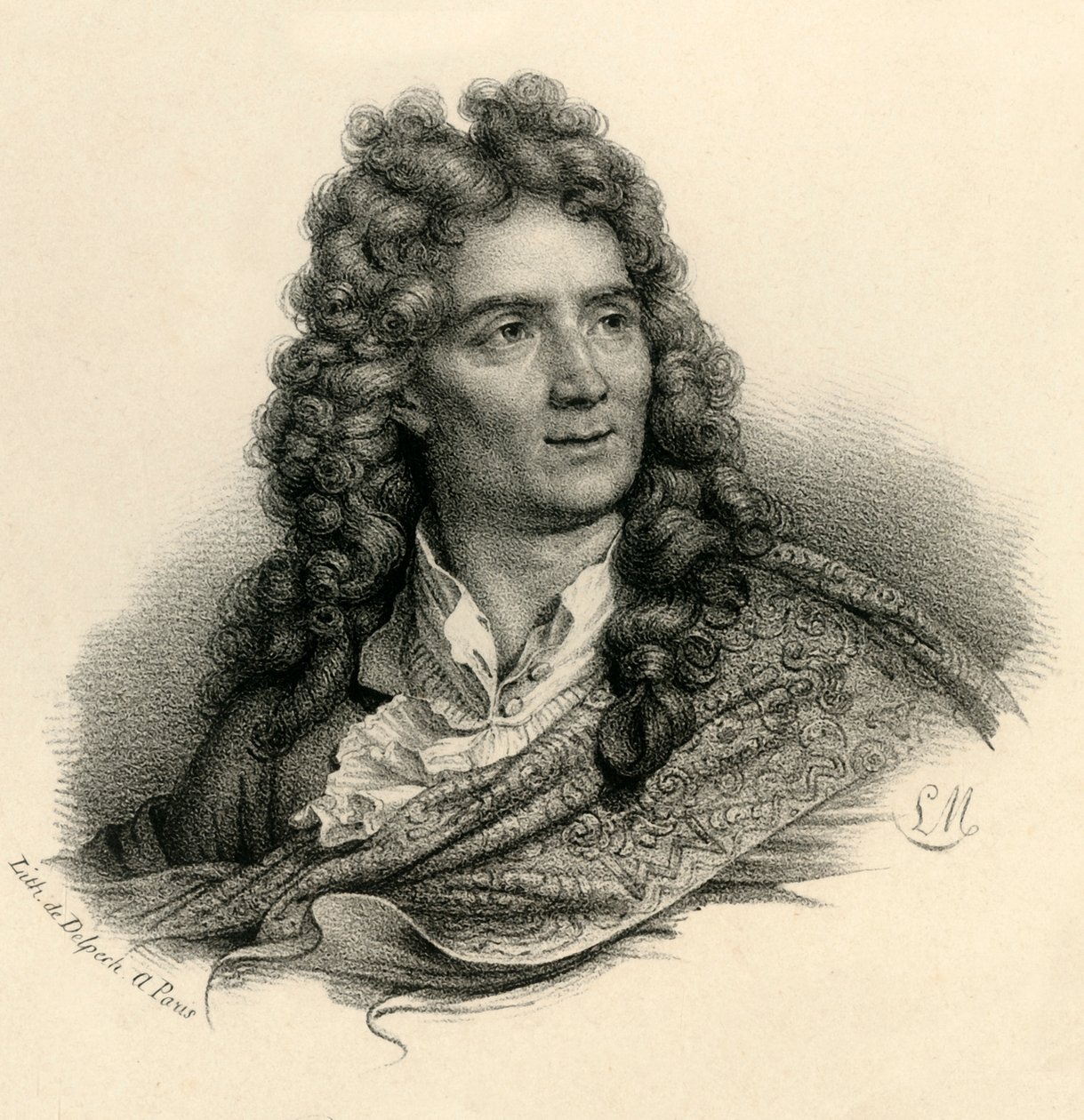 Boileau Despreaux, 1636-1711, c1830. od Francois Seraphin Delpech