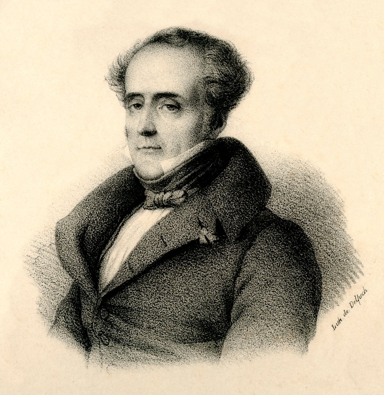 Chateaubriand, 1768-1848, c1830. od Francois Seraphin Delpech