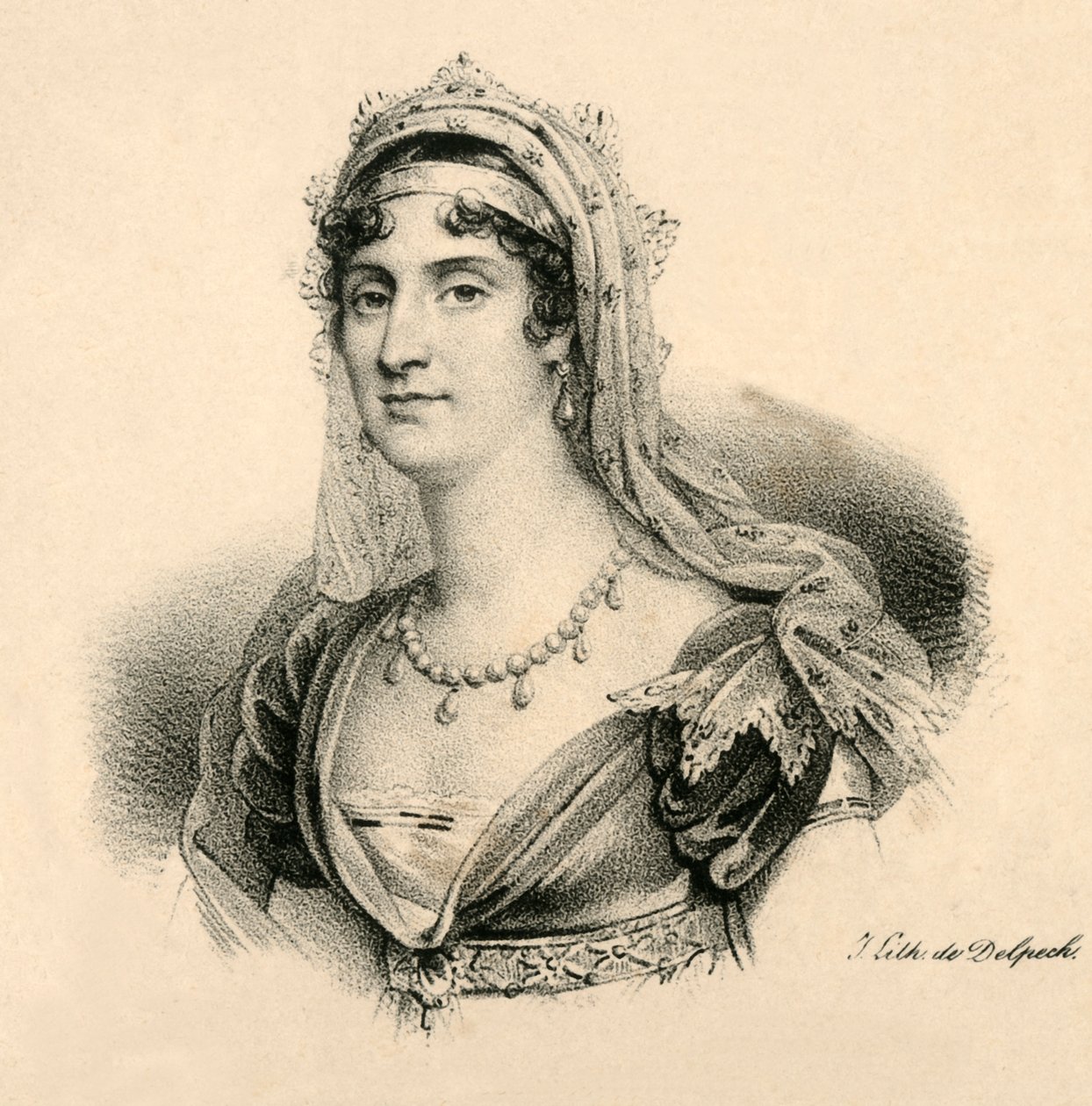 Elisa. Grande-Duchesse de Toscanne, 1777-1820, c1830. od Francois Seraphin Delpech