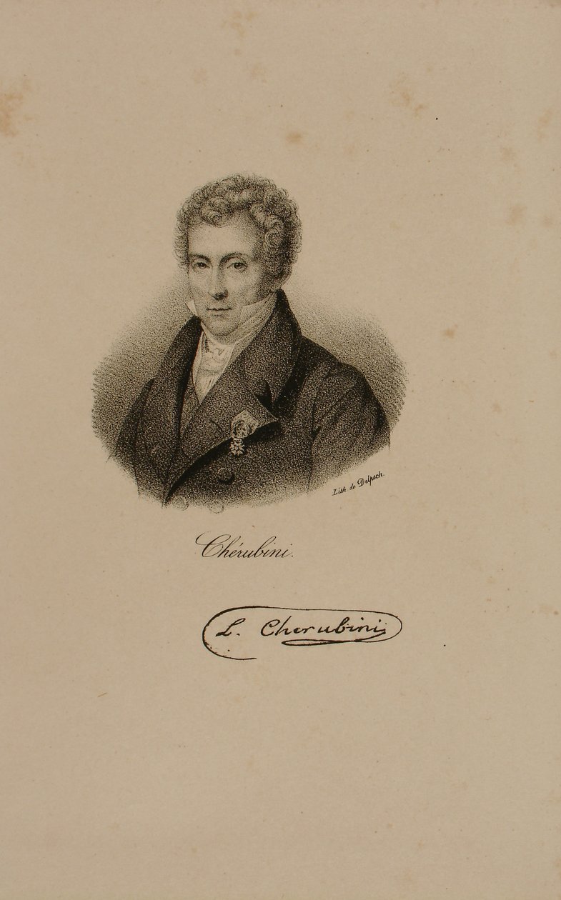Luigi Cherubini (1760-1842) od Francois Seraphin Delpech