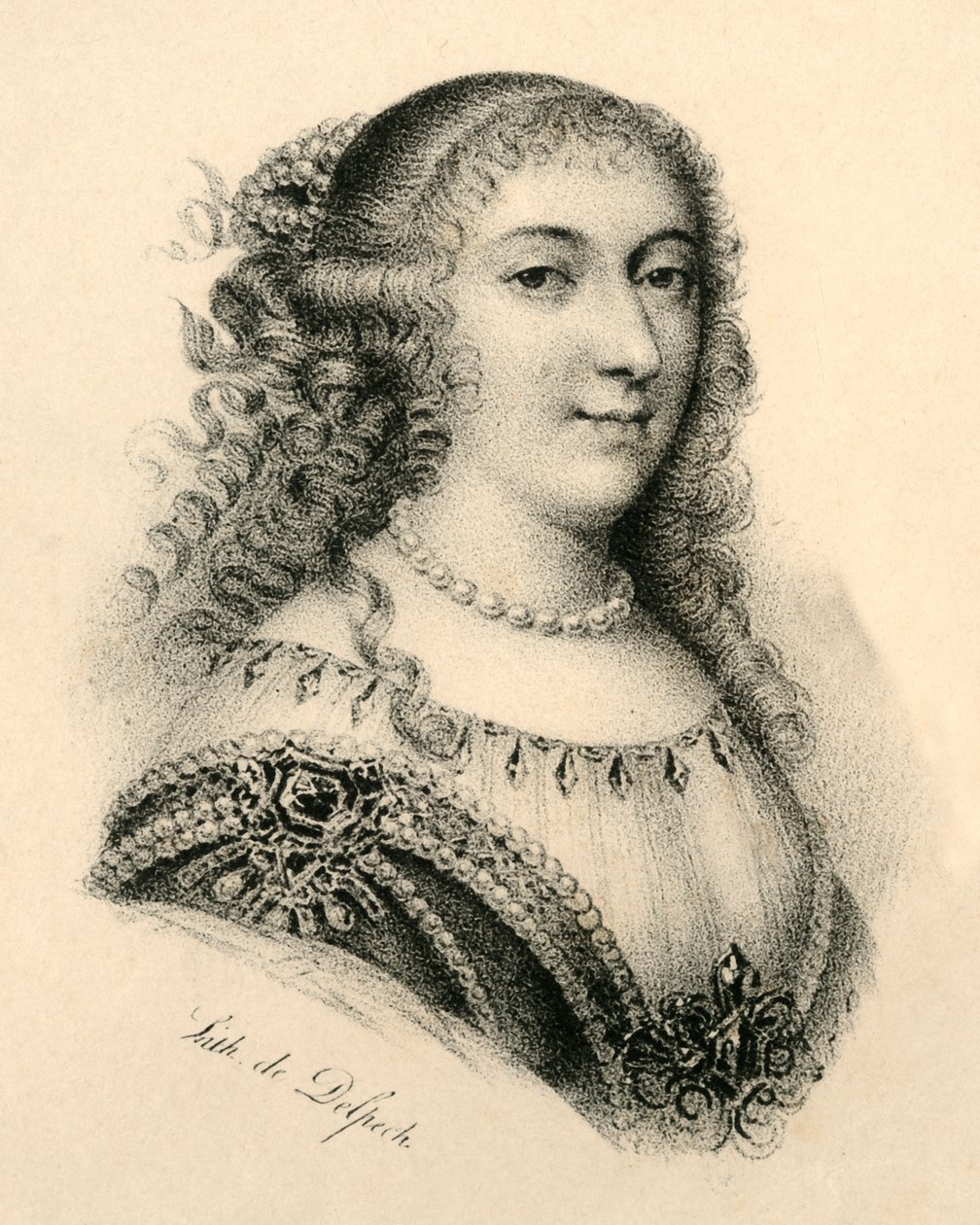 Mademoiselle de Montpensier, 1627-1693, c1830. od Francois Seraphin Delpech