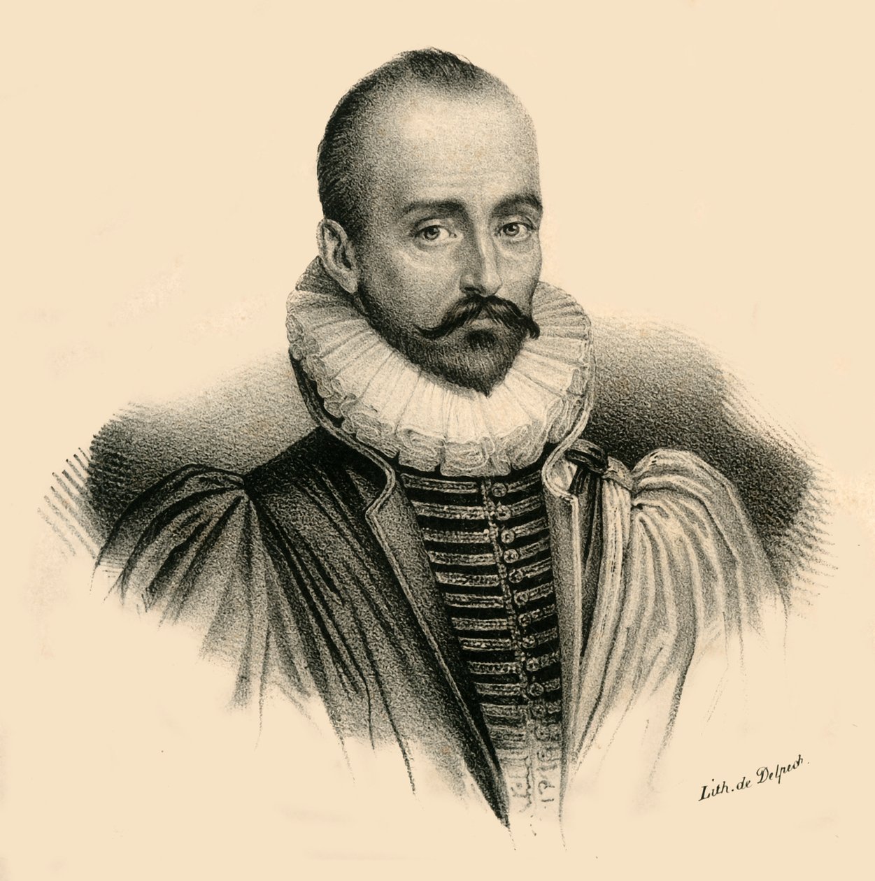 E-mailem. de Montaigne, 1533-1592, c1830. od Francois Seraphin Delpech