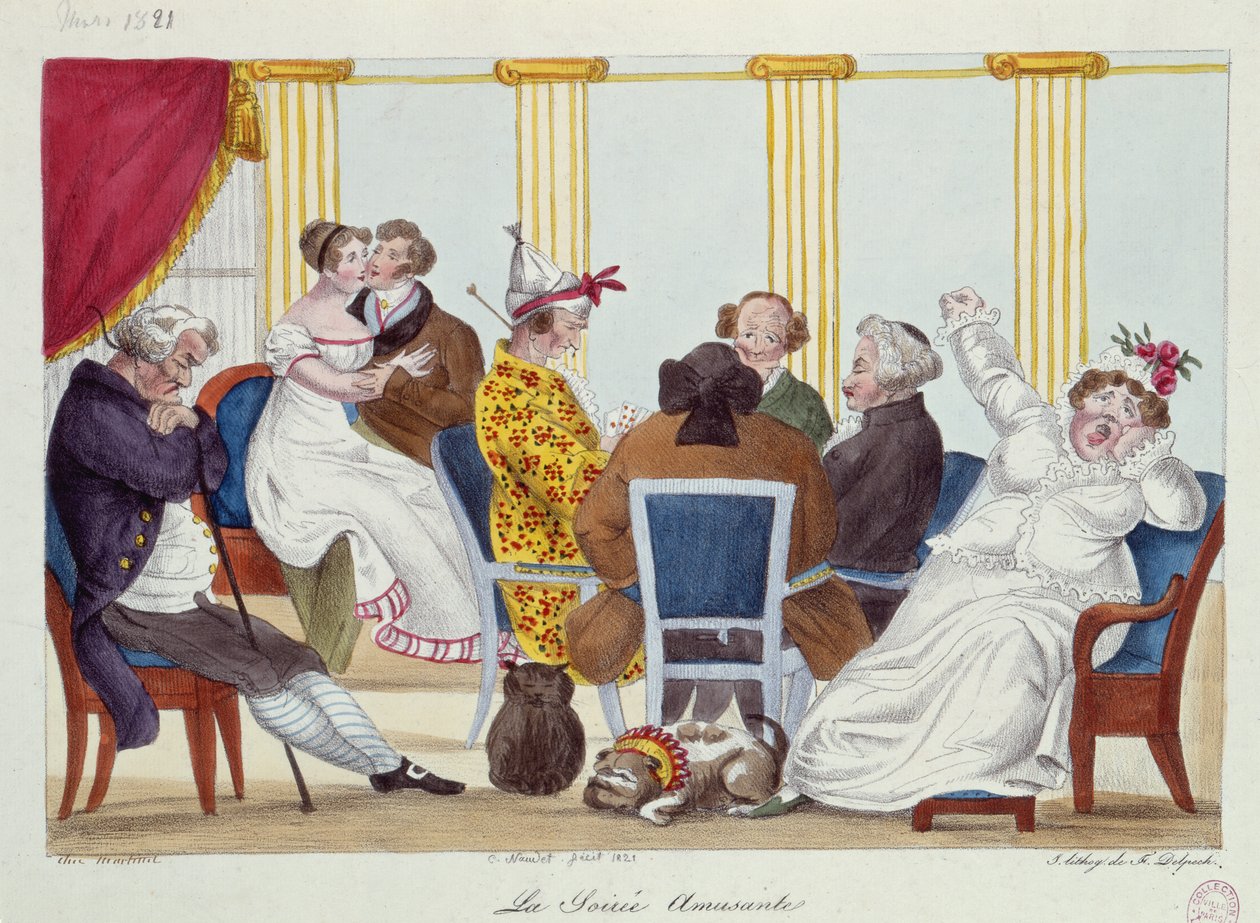 Zábavný večer, 1821 od Francois Seraphin Delpech