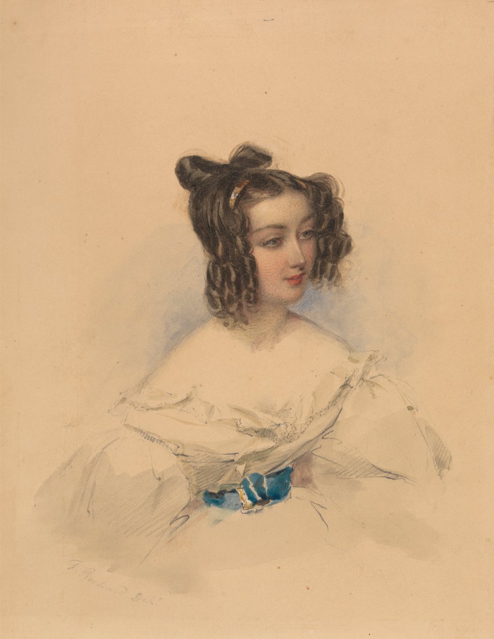 Tereza, hraběnka Gamba-Guicioli od Francois Theodore Rochard