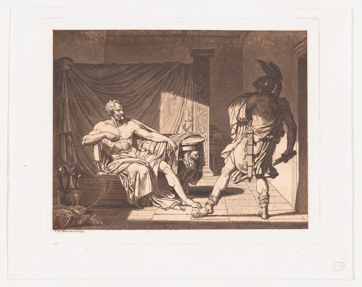 Marius v Minturnae, ca. 1796-1800. od Francois Xavier Fabre