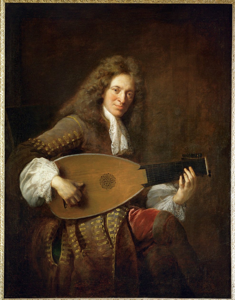 Charles Mouton, hráč na loutnu... od Francois de Troy