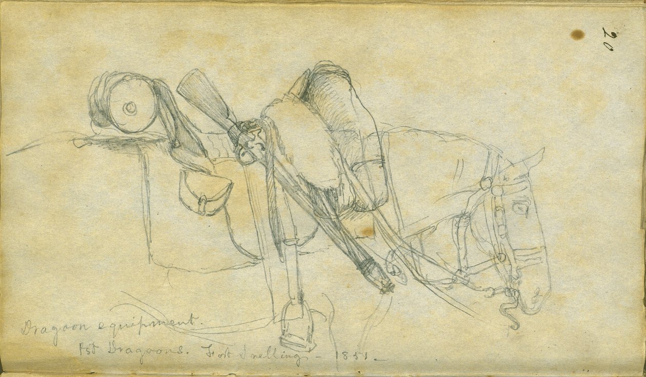 Dragounské vybavení, 1851 od Frank Blackwell Mayer