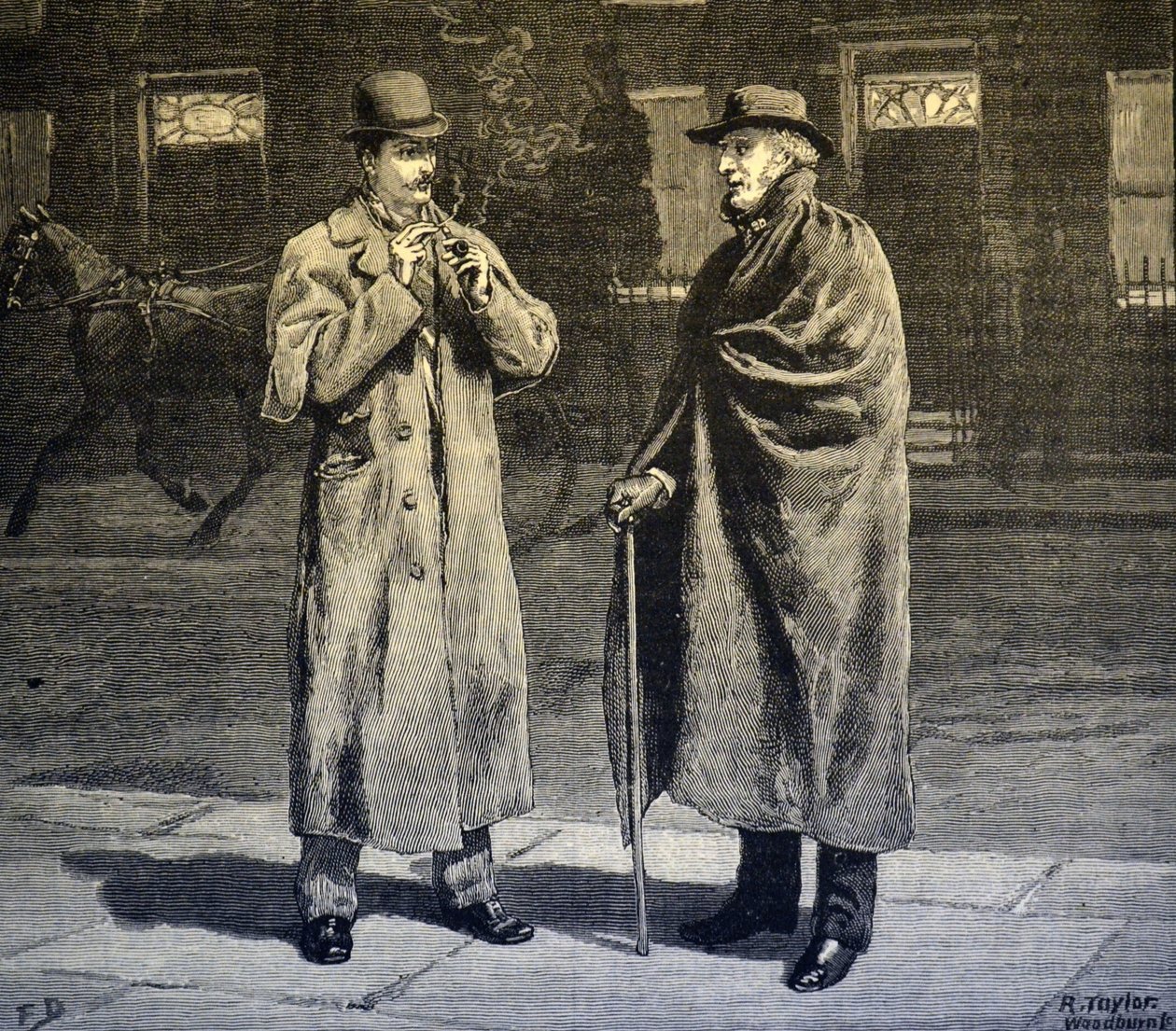 Zimní noc, 1890 od Frank Dadd