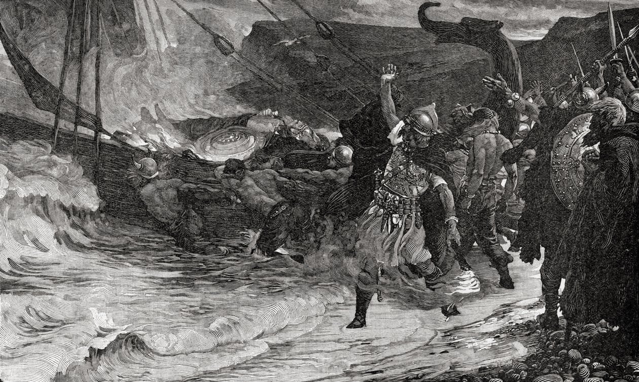 The Funeral of a Viking, z knihy 