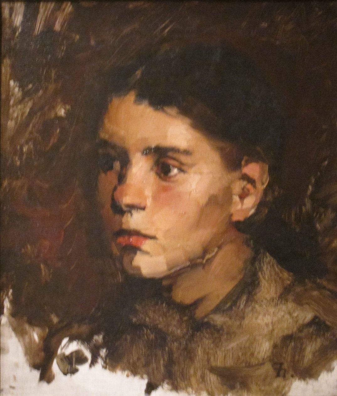 Hlava mladé dívky od Frank Duveneck