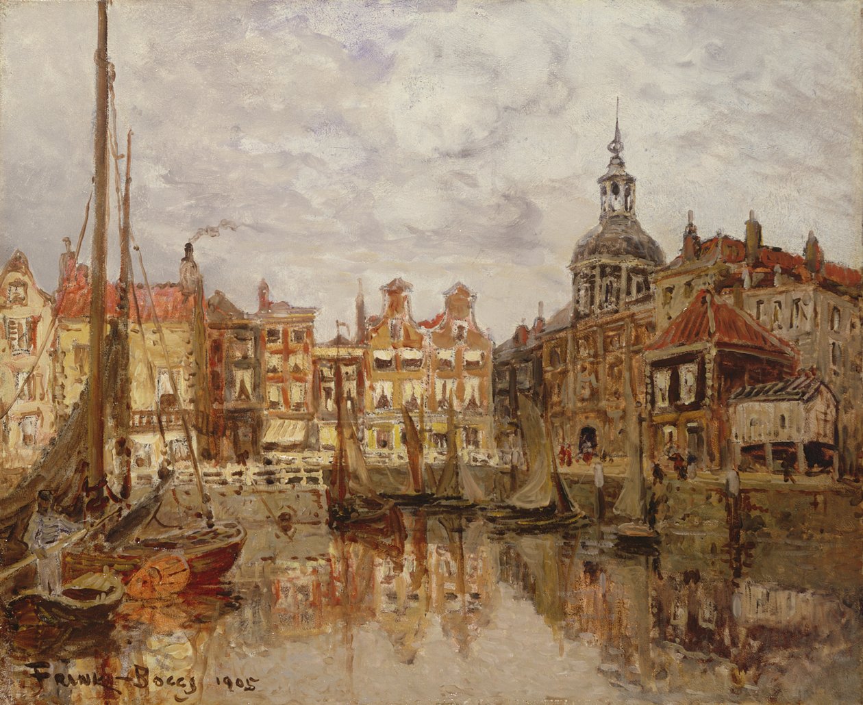 Přístav, 1905 od Frank Myers Boggs