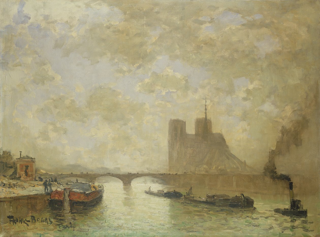 Notre Dame, Paříž od Frank Myers Boggs
