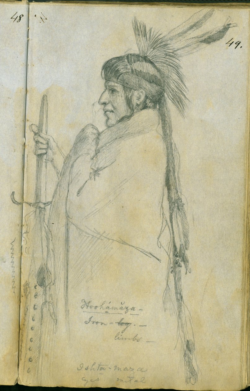 Hoohamaza neboli železná noha, 1851 od Frank Blackwell Mayer
