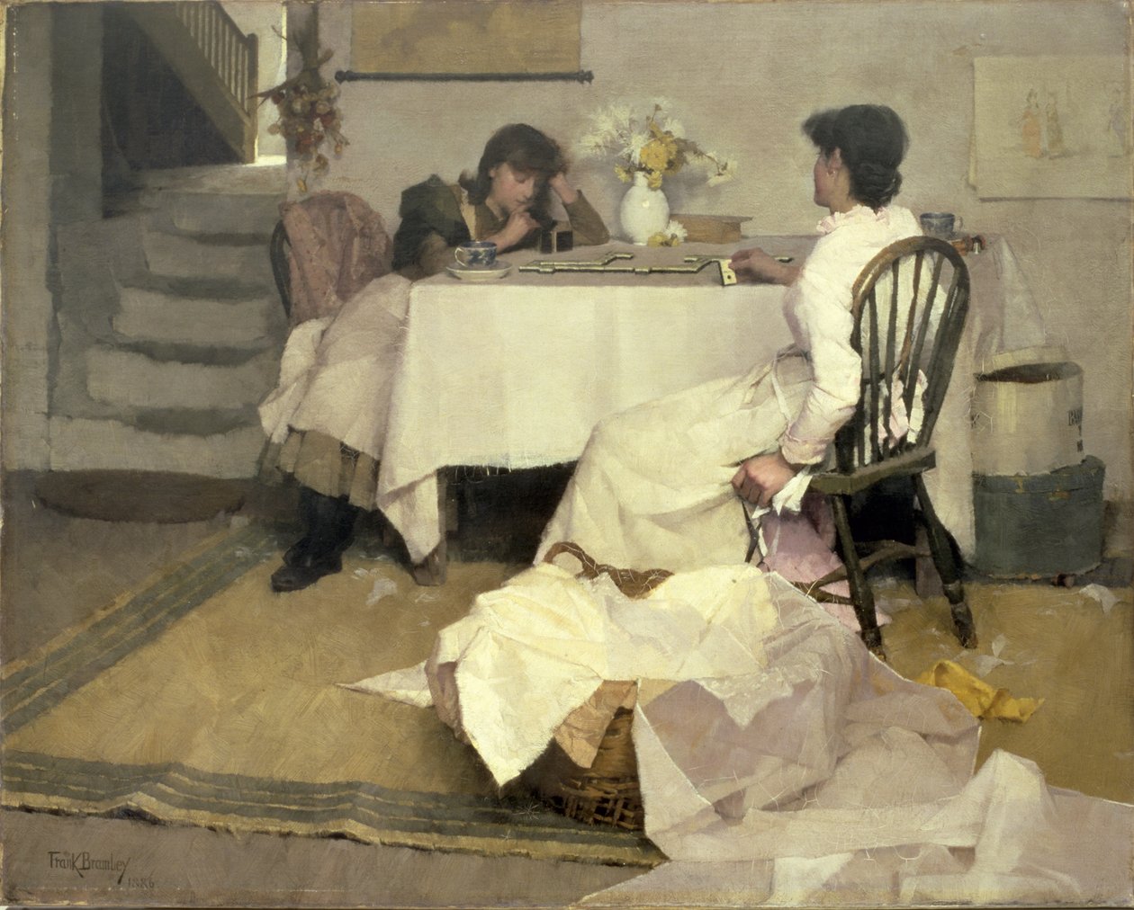 Domino!, 1886 od Frank Bramley