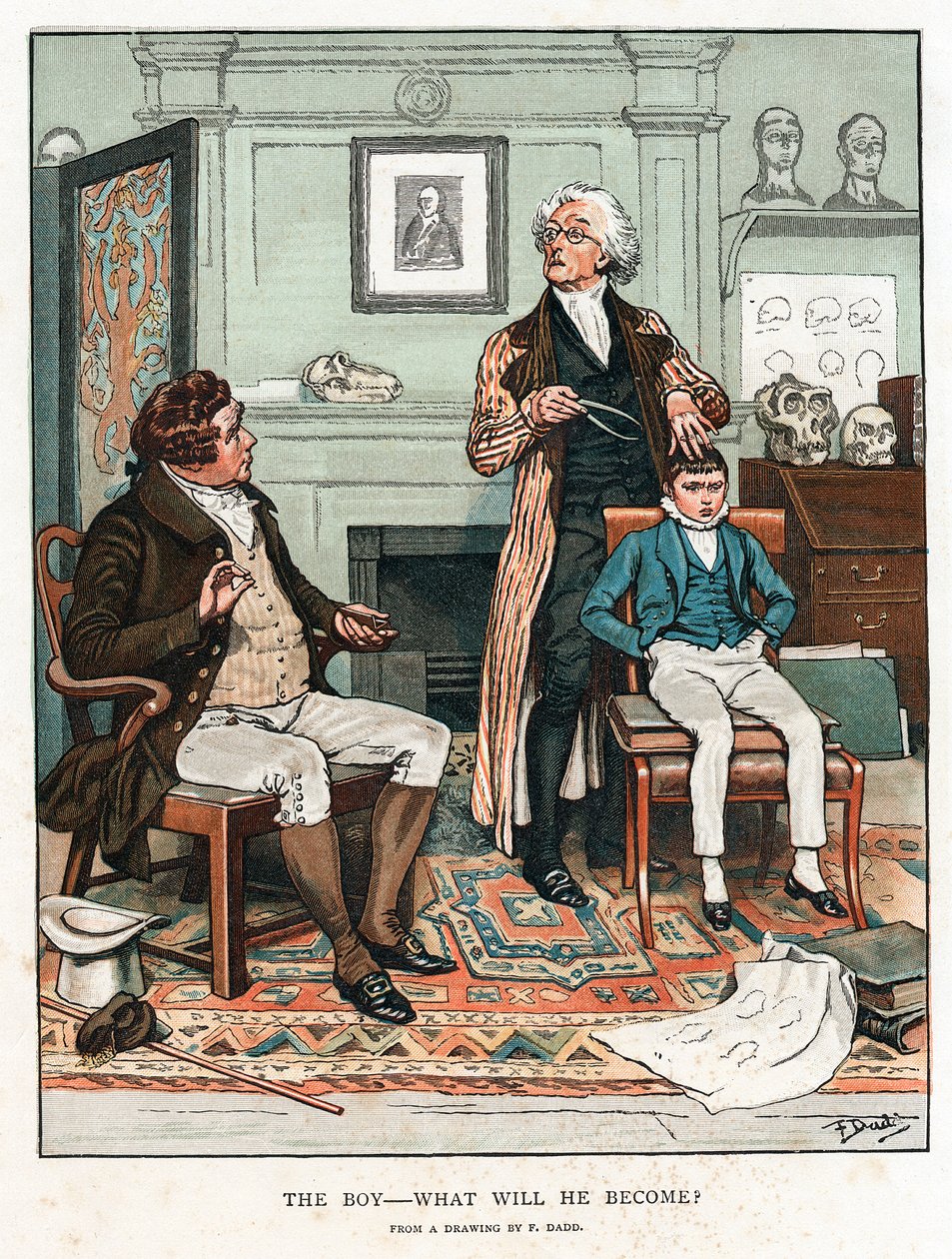 frenologie, 1820 1886 od Frank Dadd