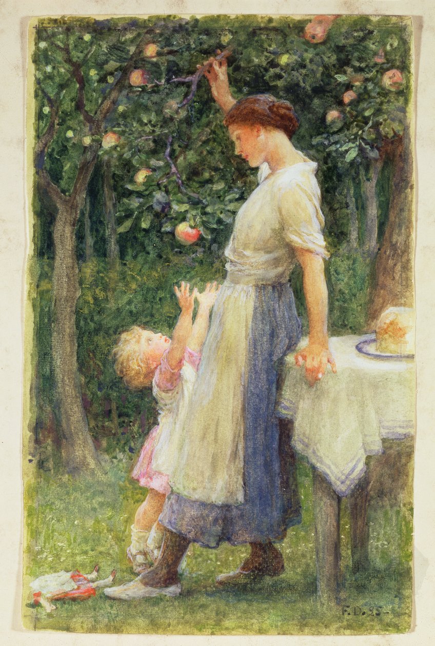 Mimo dosah, dcery Evy, 1895 od Frank Dicksee