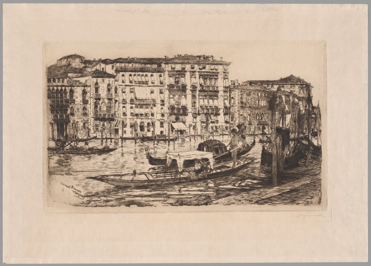 Canal Grande, Benátky od Frank Duveneck