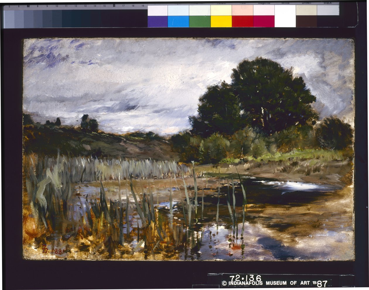 Volební krajina (olej na plátně) od Frank Duveneck