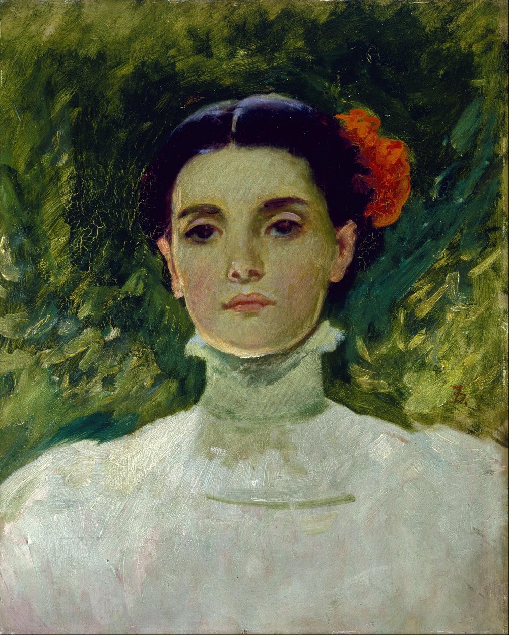 Portrét Maggie Wilsonové od Frank Duveneck