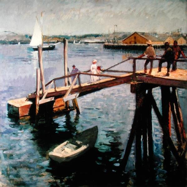 Strmá rampa (olej na plátně) od Frank Duveneck