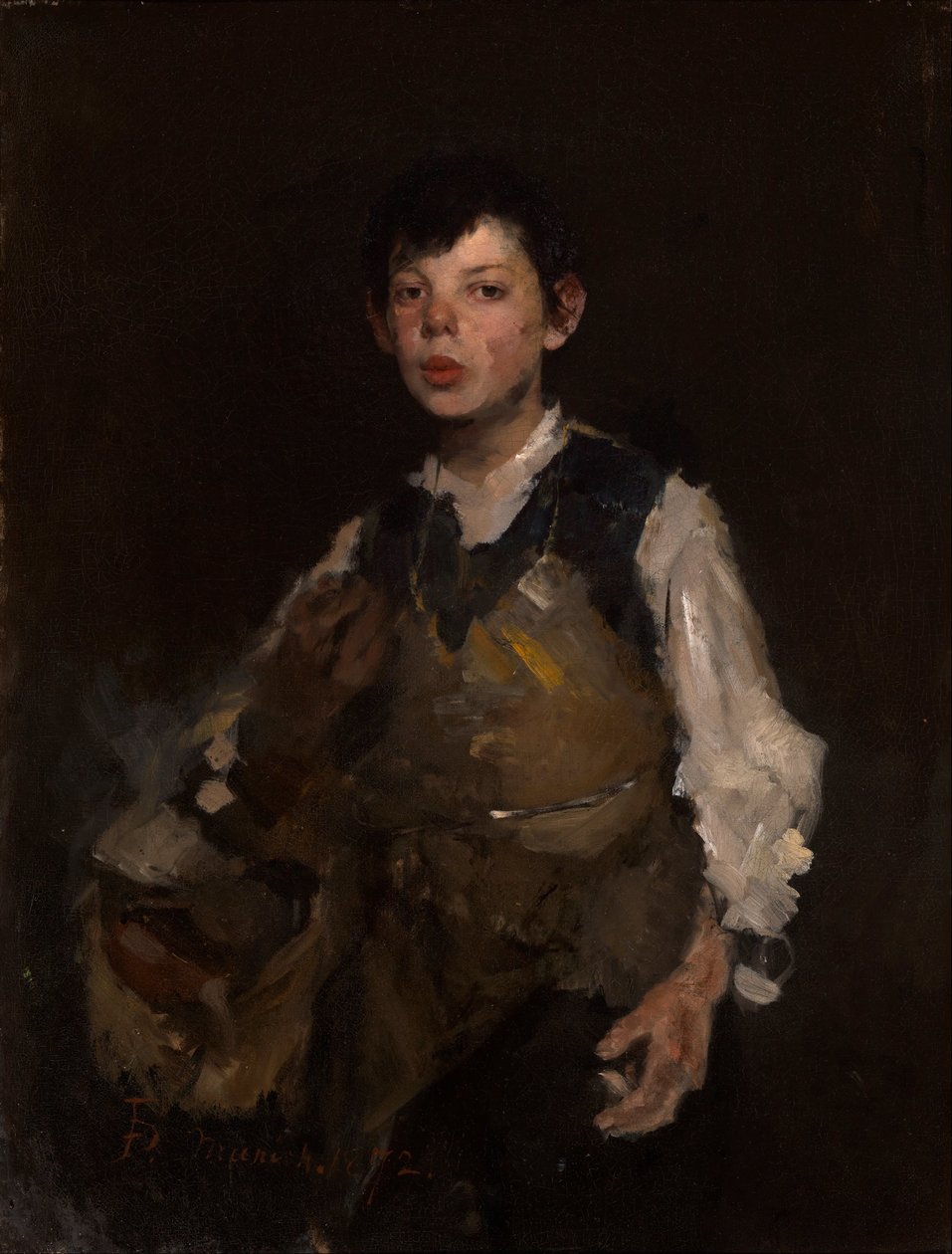 Pískající chlapec od Frank Duveneck