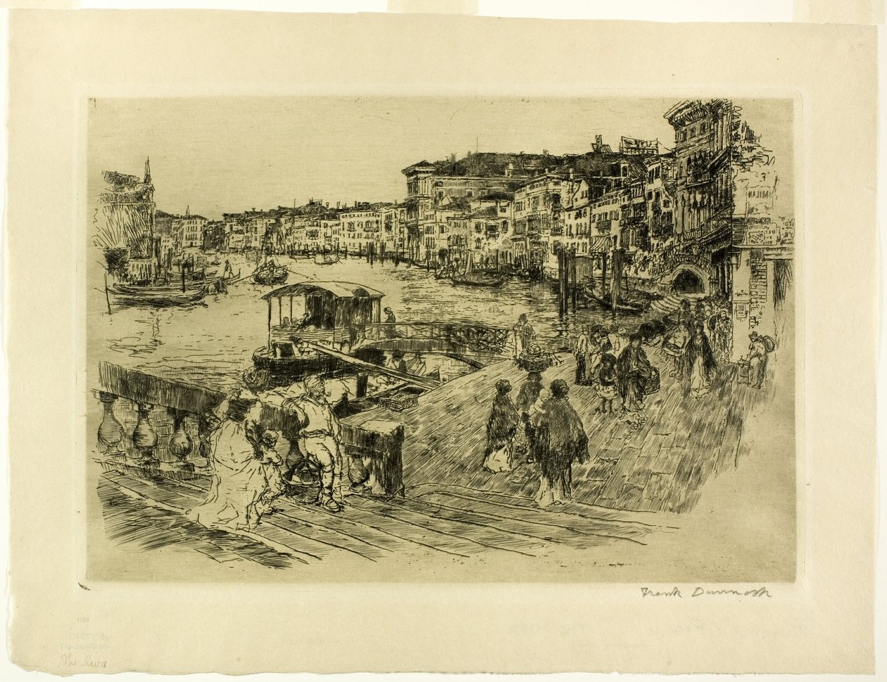 Pohled na Canal Grande od Frank Duveneck