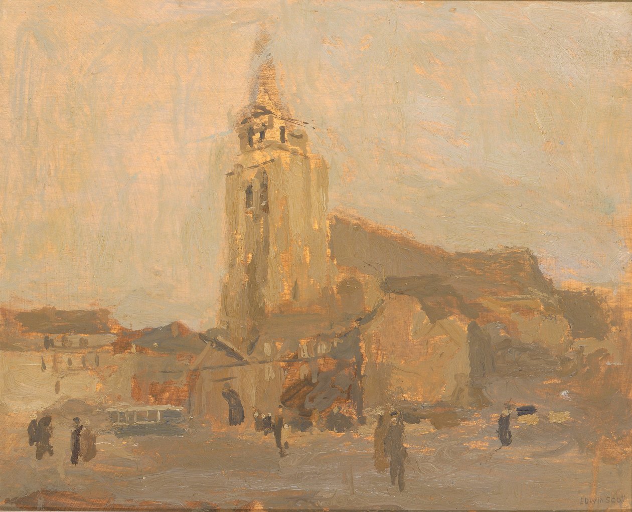 Kostel Saint Merry, n.d. od Frank Edwin Scott