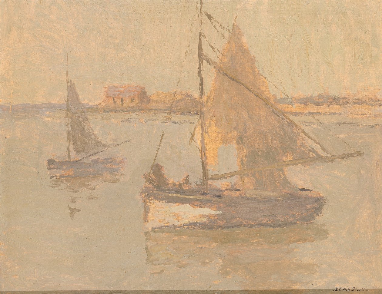 Honfleur Rybářské lodě č. 1 od Frank Edwin Scott