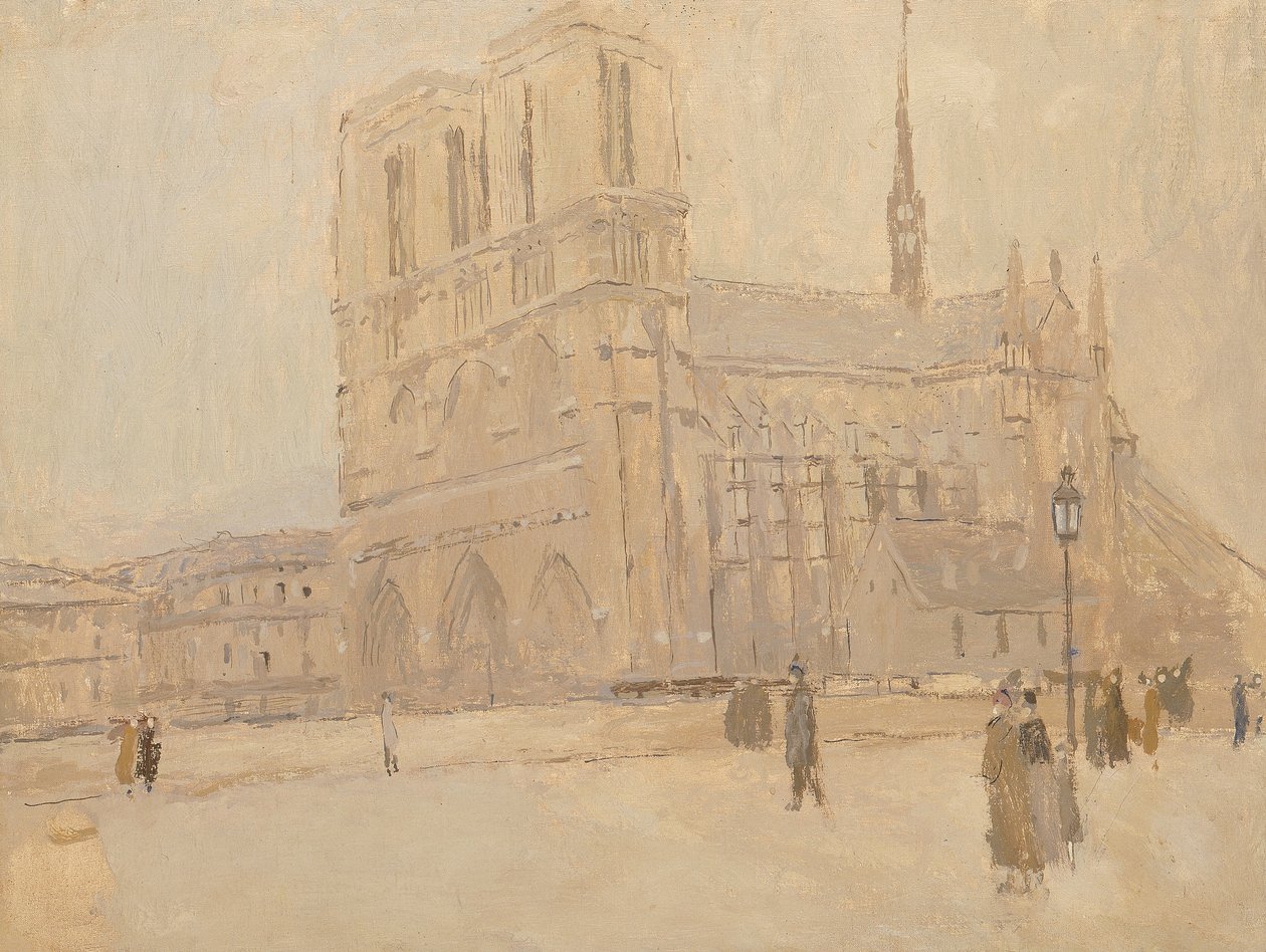 Notre Dame v zimě, n.d. od Frank Edwin Scott