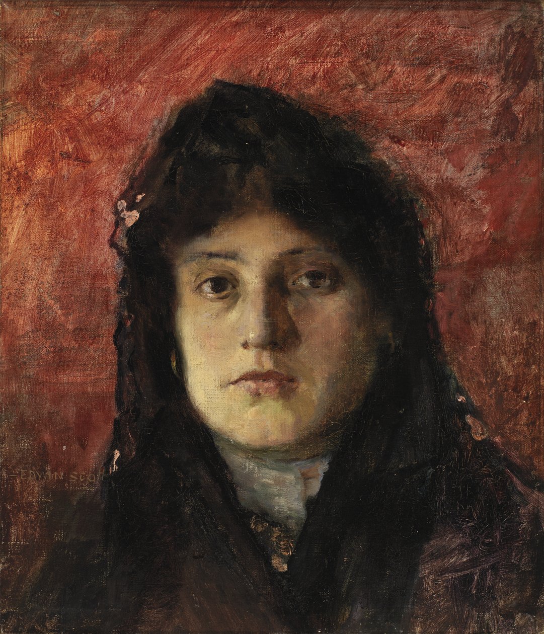 Hlava ženy, ca. 1910. od Frank Edwin Scott
