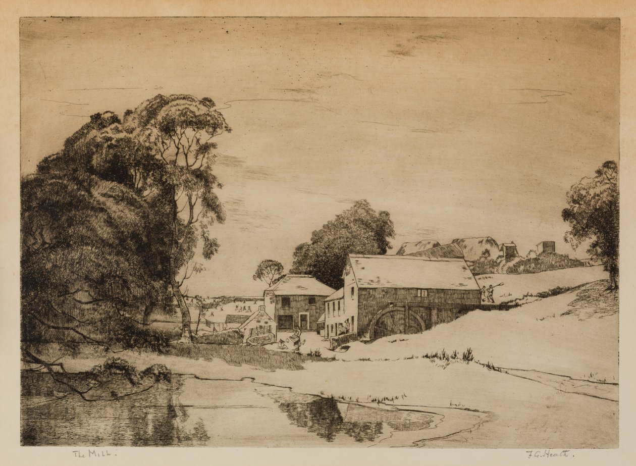 Clapper Mill, Lamorna od Frank Gascoigne Heath