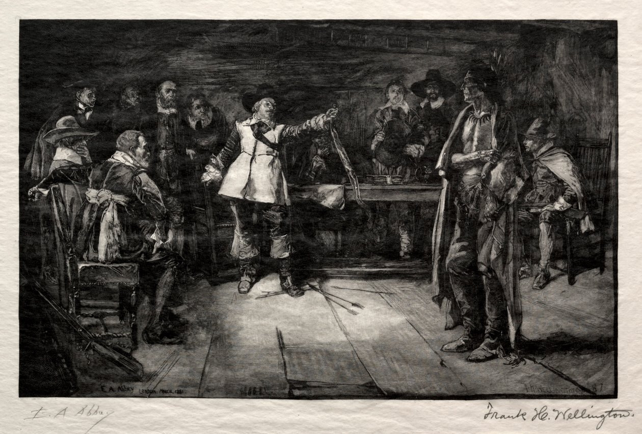 Miles Standishs Challenge, 1887. od Frank H. Wellington